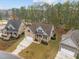 Aerial view of house and surrounding neighborhood at 184 Dereham Ln, Garner, NC 27529