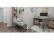 Home office with built-in shelving and workspace at 184 Dereham Ln, Garner, NC 27529