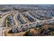 Aerial view of the community showcasing the layout and landscaping at 219 Rosedale Creek Dr, Durham, NC 27703