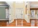 Two-story entry with hardwood floors and high ceilings at 1620 Dunn Rd, Raleigh, NC 27614
