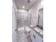 Modern bathroom with tiled shower, updated vanity, and neutral tones at 320 Duncan Creek Rd # 161, Lillington, NC 27546