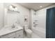 Clean bathroom with bathtub and shower at 612 Matthiola Dr, Wendell, NC 27591