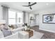 Living room with comfortable seating and stylish decor at 2513 Shorebird Dr, Fuquay Varina, NC 27526