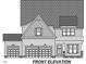 Front elevation of two-story home featuring a three-car garage and a covered porch at 3520 Amelia Grace Dr # 30, Fuquay Varina, NC 27526