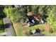 A bird's eye view of a charming single-story home with a well-maintained yard and mature trees at 3540 Chelsea Dr, Rocky Mount, NC 27803