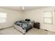 Bright bedroom featuring carpet flooring, neutral walls, and a ceiling fan at 3540 Chelsea Dr, Rocky Mount, NC 27803