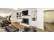 Comfortable living room with fireplace and built-ins provides easy access to other areas of the home at 3540 Chelsea Dr, Rocky Mount, NC 27803