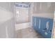 Bathroom with a new tub and shower combo at 1901 Old Bramble Ln # 3, Fuquay Varina, NC 27526