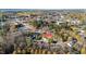 An aerial view of the townhouses located near Downtown Wake Forest at 526 Elm Ave, Wake Forest, NC 27587