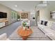 Bright and airy living room featuring modern furnishings and ample natural light at 6 Heatherford Ct, Durham, NC 27704