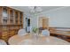 Comfortable dining room with hardwood floors, showcasing a built-in cabinet and piano at 2434 Orice St, Burlington, NC 27215