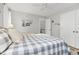 Bright bedroom with hardwood floors, a comfortable bed, and ceiling fan at 4027 Green Forest Ct, Rocky Mount, NC 27804