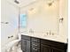 A spacious bathroom featuring a double vanity, modern fixtures and plenty of counter space at 2625 Silver Gate Ct, Wake Forest, NC 27587