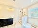 This bathroom features a modern shower with tile surround and built in bench at 2625 Silver Gate Ct, Wake Forest, NC 27587