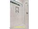 Walk-in shower with built-in shelving and window at 137 Buckaroo Dr, Louisburg, NC 27549