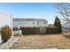 Backyard features privacy fence and some mature shrubbery at 8204 Yaxley Hall Dr, Raleigh, NC 27616