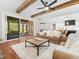 Open living space with sliding doors to patio at 145 Wiggins Rd, Louisburg, NC 27549
