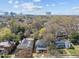 Enjoy mature trees with a view of the cityscape in this neighborhood view at 417 Elm St, Raleigh, NC 27604