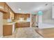 Classic kitchen with wood cabinets and tile flooring at 503 Marshall Way, Durham, NC 27705