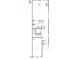 First floor floorplan showing kitchen, stairs, garage, entry, guest room and powder room at 1113 Mountain Crown St, Durham, NC 27703