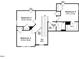 Detailed floor plan showcasing the layout of the bedrooms and bathroom on the upper level at 155 Shelby Meadow Ln, Angier, NC 27501