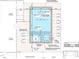 Rendering of pool and spa, complete with lights, bubblers, therapeutic jets, an umbrella holder, and an auto cover box at 3358 Hampton Rd, Raleigh, NC 27607
