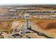 Aerial view of Toyota water tower and surrounding area at 7039 Old 421 Rd, Liberty, NC 27298