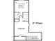 Second floor plan featuring bedroom three, game room, and stair access at 7529 Percussion Dr, Apex, NC 27539