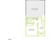 Layout of lower level showing bedroom, bath, garage, and foyer at 1204 Holding Village Way, Wake Forest, NC 27587