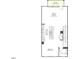 Floorplan depicting the kitchen, dining, and great room on the 2nd level at 1204 Holding Village Way, Wake Forest, NC 27587
