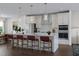 Beautiful kitchen with stainless steel appliances, a large island, and pendant lighting at 1204 Holding Village Way, Wake Forest, NC 27587
