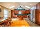 Spacious kitchen featuring an island, stainless steel appliances, and ample cabinetry at 135 Weatherbend, Pittsboro, NC 27312