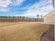 Expansive backyard featuring a large lawn and a treelined perimeter at 199 Shelby Meadow Ln, Angier, NC 27501