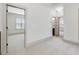 Well-lit bedroom with neutral walls, and easy access to connecting bathroom and room at 734 S State St, Raleigh, NC 27601