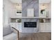 Living room features a fireplace with unique gray tile surround at 734 S State St, Raleigh, NC 27601
