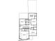 Second floor plan, including bedrooms, bathrooms and flex space at 1721 Burnette Garden Path, Raleigh, NC 27612