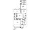 Layout of the first floor of this new home construction at 1721 Burnette Garden Path, Raleigh, NC 27612