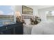 Close-up of a beautifully decorated bedroom featuring elegant lamps and tasteful decor accents at 211 Pond View Ct # 5, Fuquay Varina, NC 27526