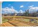 Expansive wooden deck overlooking a well-maintained lawn and a neighborhood with beautiful landscaping at 211 Pond View Ct # 5, Fuquay Varina, NC 27526