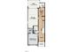 Floor plan featuring a bedroom, bath, garage, foyer, office, and patio with dimensions for each space at 211 Pond View Ct # 5, Fuquay Varina, NC 27526