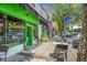 Charming street view with sidewalk cafe in front of Juicehaus, great for enjoying the neighborhood vibe at 211 Pond View Ct # 5, Fuquay Varina, NC 27526