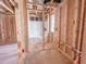 Unfinished bathroom with wood framing, offering a blank canvas for personalized design and fixture installation at 211 Pond View Ct # 5, Fuquay Varina, NC 27526