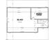 This floor plan presents the basement layout, including dimensions for an unfinished storage room at 2624 Silver Gate Ct, Wake Forest, NC 27587