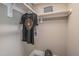 Functional closet space with organized shelving and rod, ideal for efficient storage solutions at 3177 Armeria Dr, Apex, NC 27502