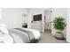 Bright bedroom with ensuite bathroom and walk-in closet at 4043 Elk Creek Ln # 15, Raleigh, NC 27612
