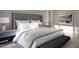 Bedroom featuring neutral tones, plush bedding, and an accent bench at 60 Chestnut Oak Dr, Youngsville, NC 27596