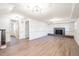 Spacious basement area with recessed lighting and a fireplace feature at 2804 Edgewood Ave, Burlington, NC 27215