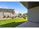 View of a well-maintained backyard with a privacy fence and manicured landscaping at 709 Jamescroft Way, Rolesville, NC 27587