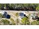 Aerial view of home surrounded by lush greenery at 806 Roberts Rd, Sanford, NC 27332