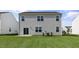Two-story home with sliding glass door and a spacious grassy backyard at 98 Ethel Ln, Angier, NC 27501